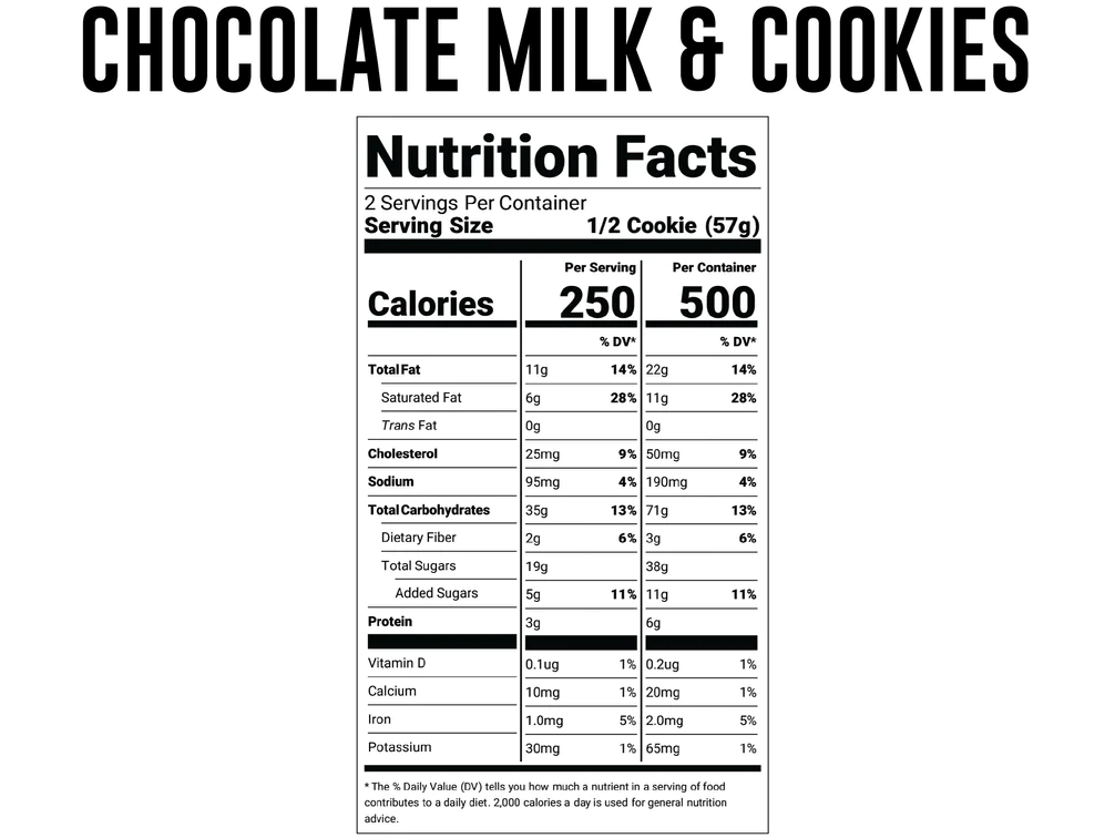 Chocolate Milk & Cookies - Grab & Go