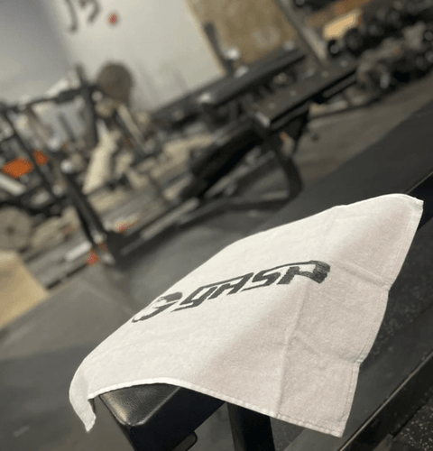 GASP GYM TOWEL WHITE/GREY