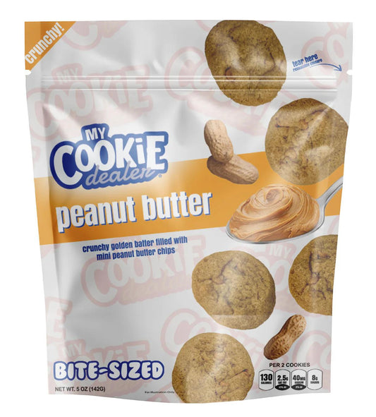 Crunchy Bite-Sized Peanut Butter Cookie