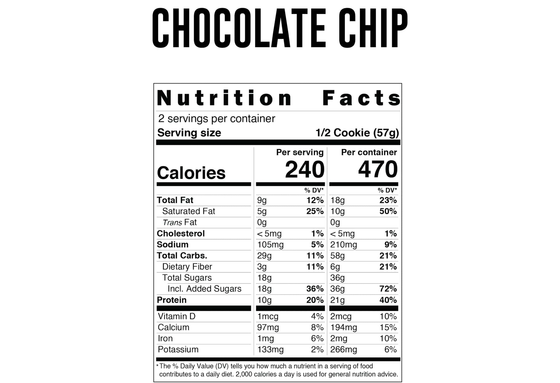 Chocolate Chip Protein - Grab & Go